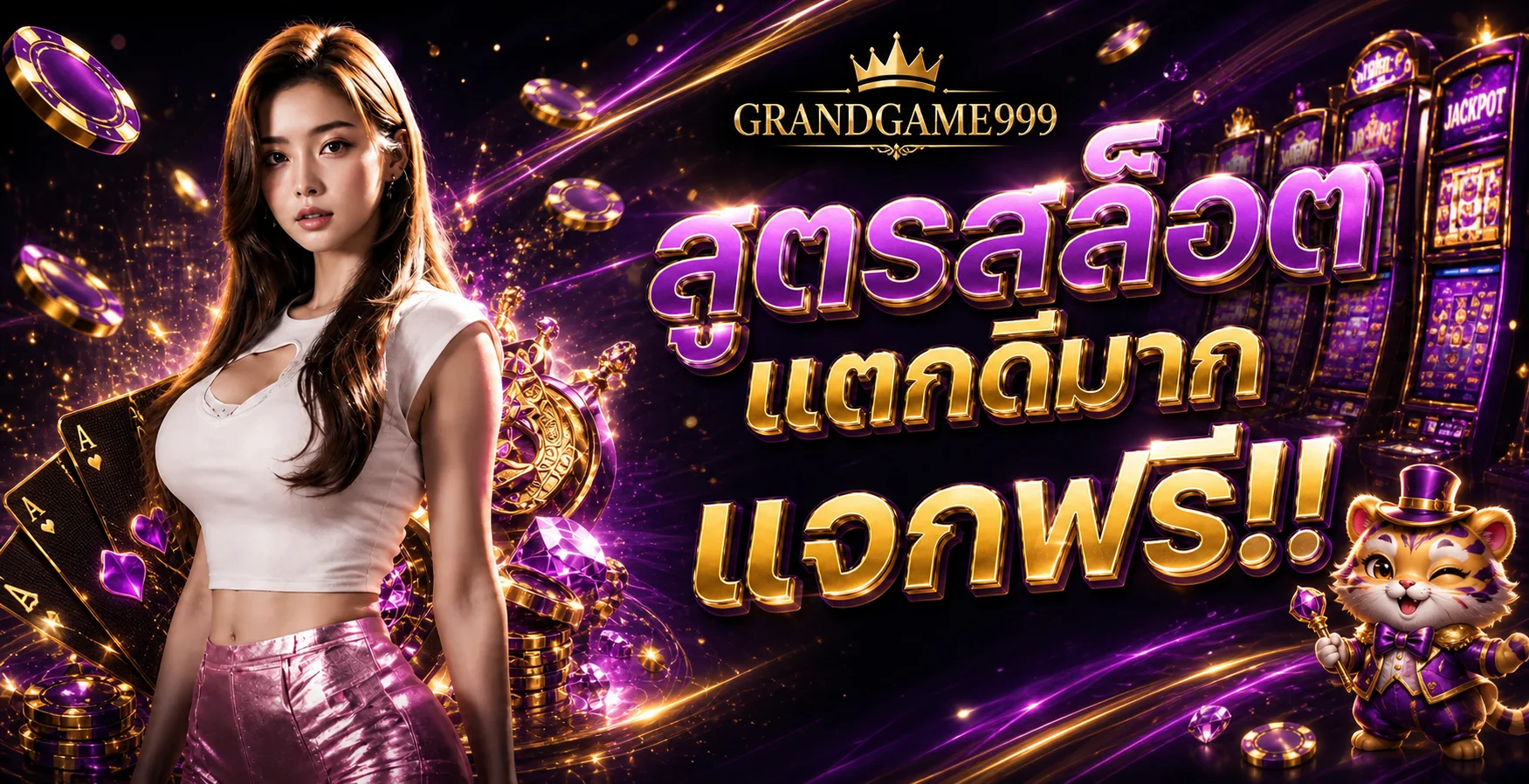 GRANDGAME999 เว็บรวมเกมสล็อตออนไลน์โทนม่วงดำทอง